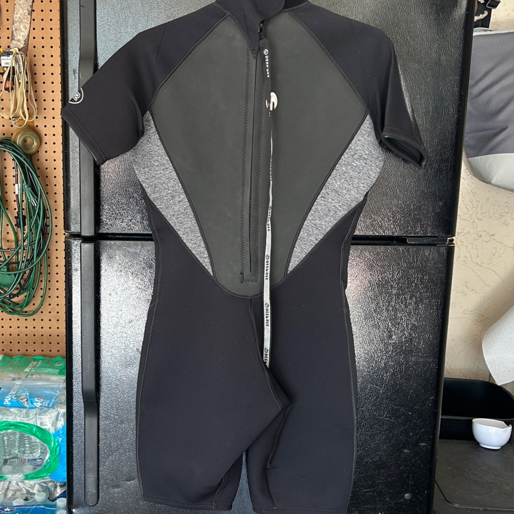 Womens Black and Gray Wetsuit